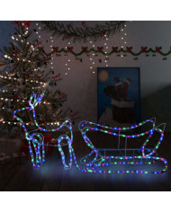 Décoration de Noël d'extérieur Renne et traîneau 252 LED | Mobilier & Déco