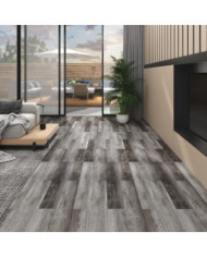 Planches de plancher PVC Non auto-adhésif 5,26 m²2 mm Bois rayé | Mobilier & Déco