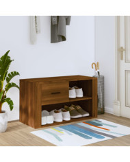 Armoire à chaussures Chêne marron 80x35x45 cm Bois d'ingénierie | Mobilier & Déco