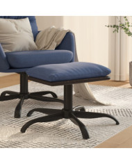 Repose-pied Bleu 60x60x36 cm Tissu et similicuir | Mobilier & Déco