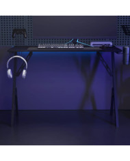 Bureau de jeu avec pieds en forme de Y Noir 110x60x75 cm | Mobilier & Déco