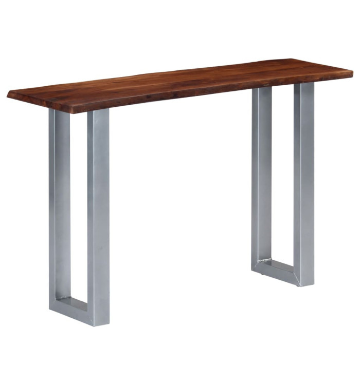 Table console 115x35x76 cm Bois d'acacia massif et fer | Mobilier & Déco