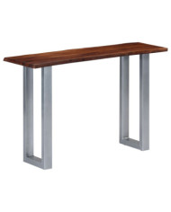 Table console 115x35x76 cm Bois d'acacia massif et fer | Mobilier & Déco