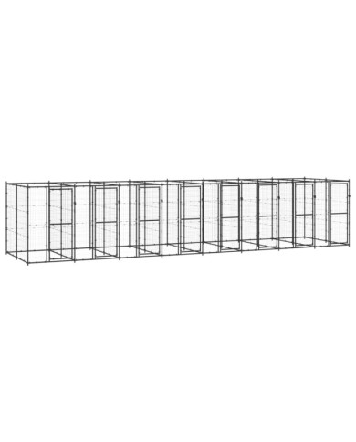 Chenil extérieur Acier 19,36 m² | Mobilier & Déco