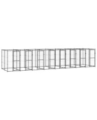 Chenil extérieur Acier 19,36 m² | Mobilier & Déco