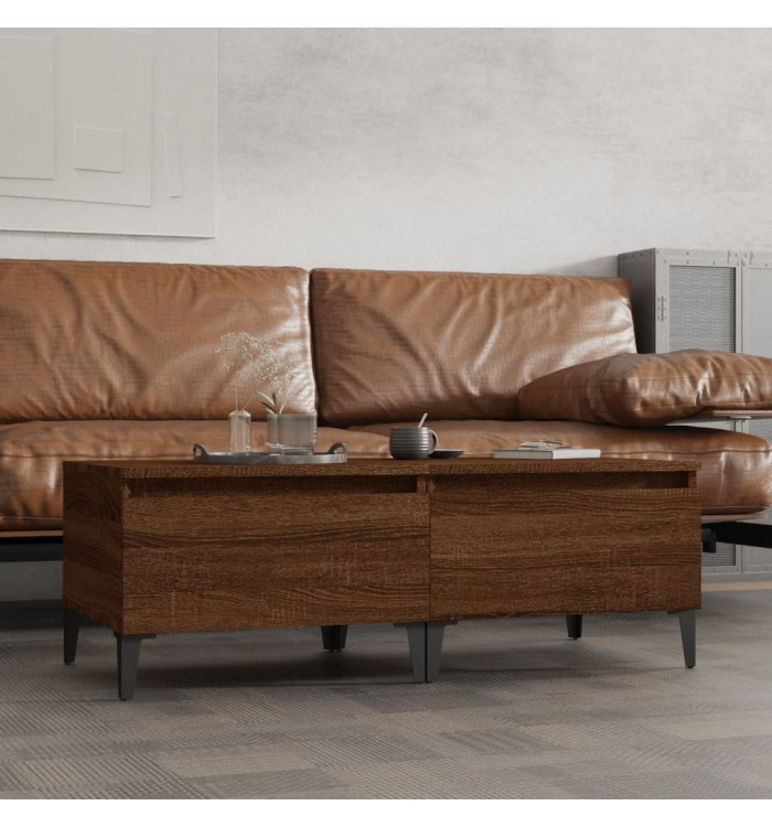 Tables d'appoint 2 pcs Chêne marron 50x46x35 cm Bois ingénierie | Mobilier & Déco