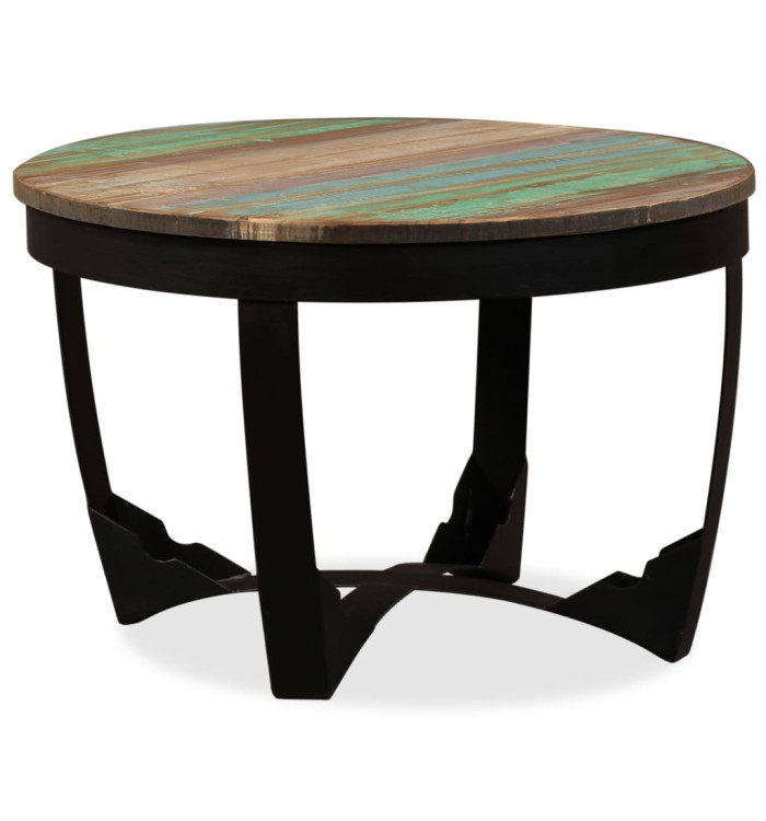 Table basse bois de récupération massif 60x40 cm | Mobilier & Déco