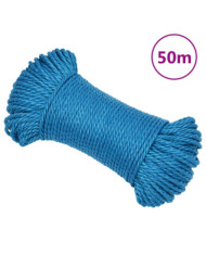 Corde de travail Bleu 8 mm 50 m Polypropylène | Mobilier & Déco