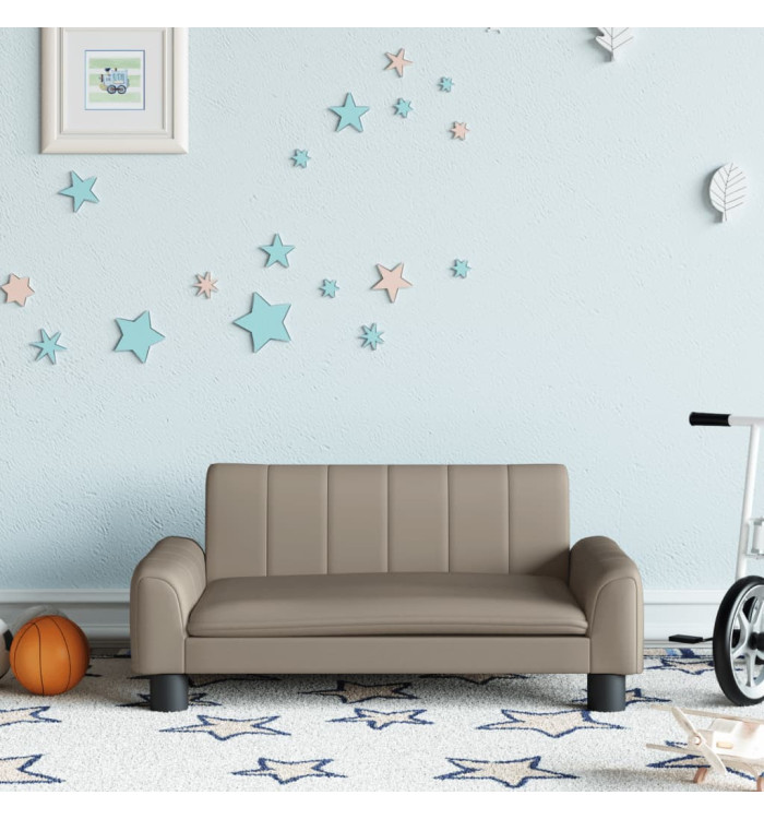 Canapé pour enfants cappuccino 70x45x30 cm similicuir | Mobilier & Déco