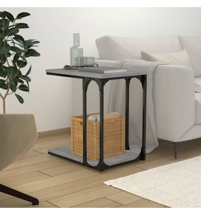 Table d'appoint Sonoma gris 50x35x52 cm Bois d'ingénierie | Mobilier & Déco