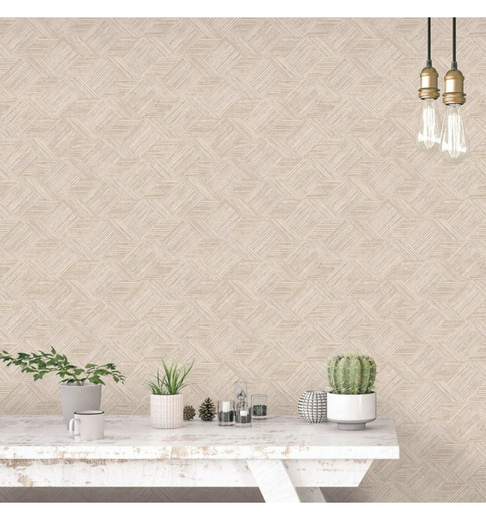 Noordwand Papier peint Evergreen Wicker Natural beige | Mobilier & Déco