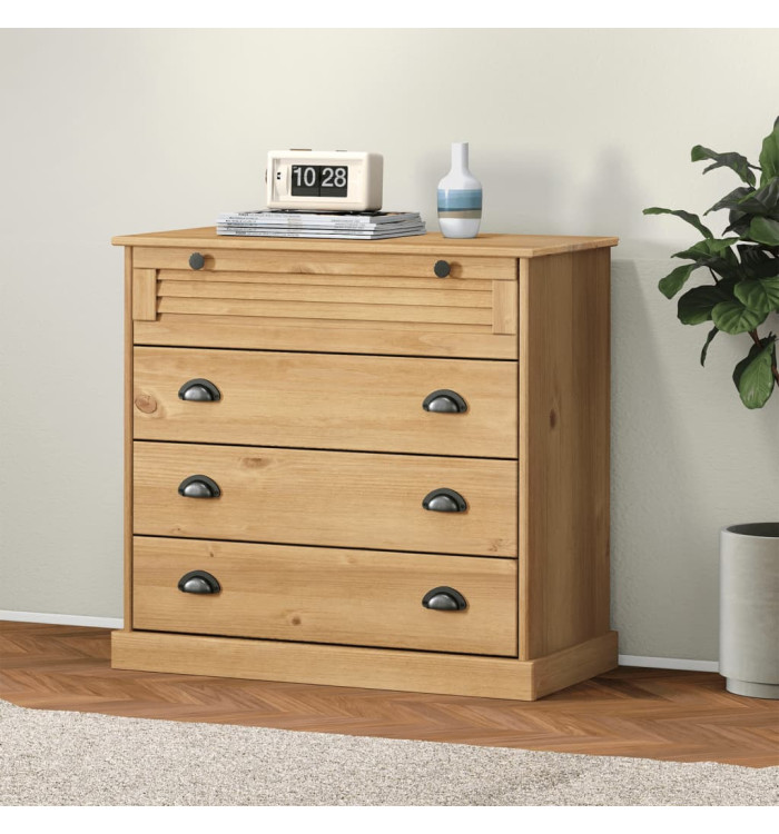 Commode VIGO 80x40x76 cm bois massif de pin | Mobilier & Déco