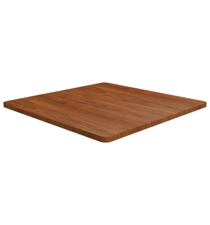 Dessus de table carré Marron foncé80x80x2,5cm Bois chêne traité | Mobilier & Déco