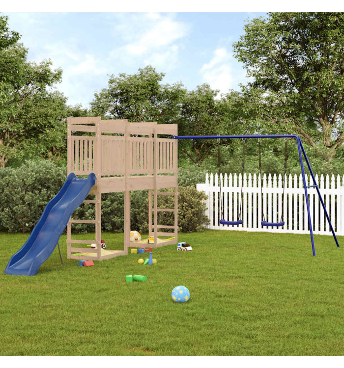 Ensemble de jeu d'extérieur bois de pin massif | Mobilier & Déco