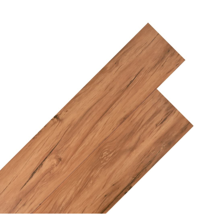 Planches de plancher PVC Non auto-adhésif 5,26 m² Orme naturel | Mobilier & Déco