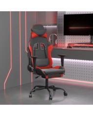 Chaise de jeu de massage avec repose-pied NoiretRouge Similicuir | Mobilier & Déco
