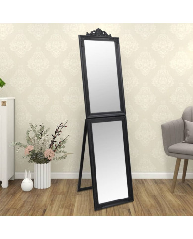 Miroir sur pied Noir 50x200 cm | Mobilier & Déco