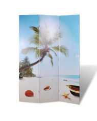 Cloison de séparation pliable 120 x 170 cm Plage | Mobilier & Déco