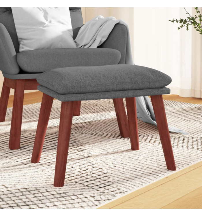Repose-pied Gris clair 45x29,5x35 cm Tissu | Mobilier & Déco