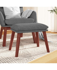 Repose-pied Gris clair 45x29,5x35 cm Tissu | Mobilier & Déco