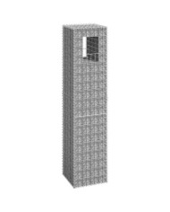 Poteau à panier de gabion 40x40x180 cm Fer | Mobilier & Déco