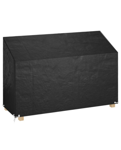 Housse de banc de jardin 8 œillets 190x70x70/88 cm polyéthylène | Mobilier & Déco