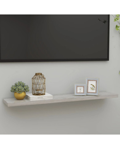 Étagère murale flottante Gris béton 120x23,5x3,8 cm MDF | Mobilier & Déco