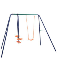 Ensemble de balançoire 3 places Acier | Mobilier & Déco