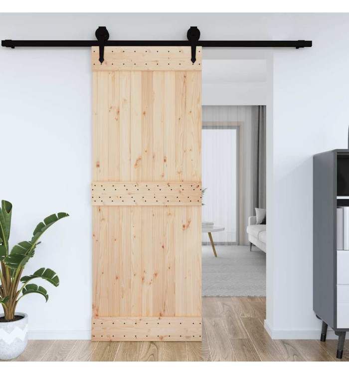 Porte NARVIK 85x210 cm bois massif de pin | Mobilier & Déco