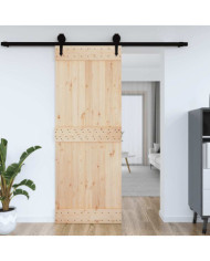 Porte NARVIK 85x210 cm bois massif de pin | Mobilier & Déco