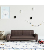 Canapé pour enfants marron 90x53x30 cm similicuir | Mobilier & Déco
