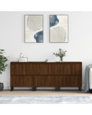 Buffets 3 pcs Chêne marron Bois d'ingénierie | Mobilier & Déco