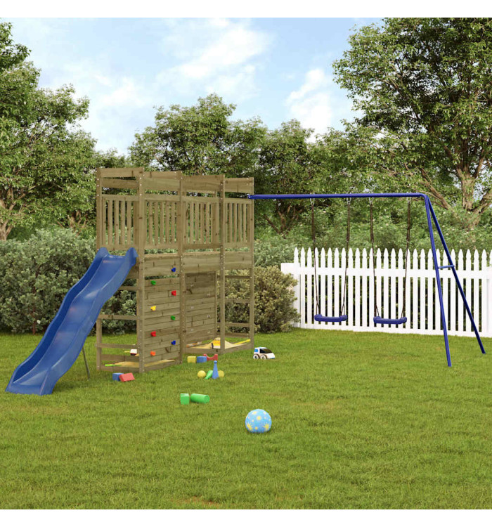 Aire de jeux d'extérieur bois de pin imprégné | Mobilier & Déco
