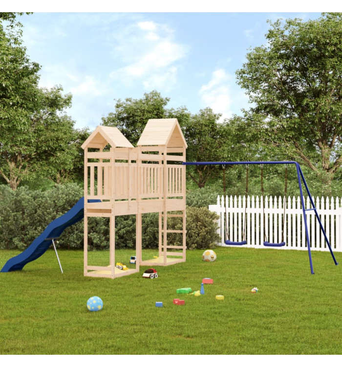 Aire de jeux d'extérieur bois de pin massif | Mobilier & Déco