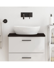Comptoir de salle de bain marron foncé 60x40x2 cm bois traité | Mobilier & Déco