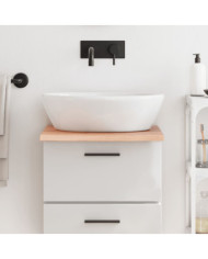 Comptoir de salle de bain marron clair 40x50x2 cm bois traité | Mobilier & Déco
