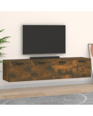 Armoires murales 2pcs Chêne fumé 60x36,5x35cm Bois d'ingénierie | Mobilier & Déco