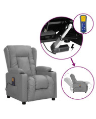 Fauteuil de massage Gris Similicuir | Mobilier & Déco