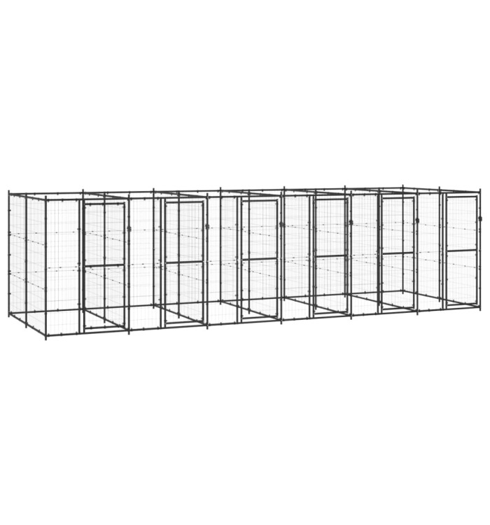 Chenil extérieur Acier 14,52 m² | Mobilier & Déco