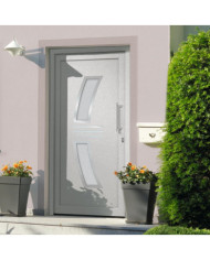 Porte d'entrée Blanc 98x208 cm | Mobilier & Déco
