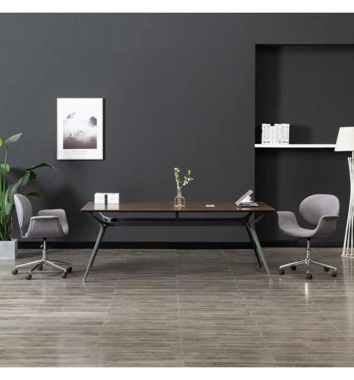 Chaise pivotante de bureau Gris Tissu | Mobilier & Déco