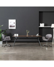 Chaise pivotante de bureau Gris Tissu | Mobilier & Déco