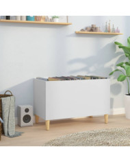 Armoire à disques blanc 74,5x38x48 cm bois d'ingénierie | Mobilier & Déco