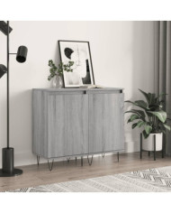 Buffets 2 pcs sonoma gris 40x35x70 cm bois d'ingénierie | Mobilier & Déco