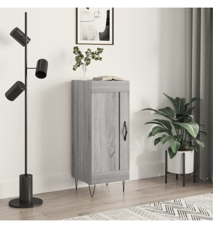 Buffet Sonoma gris 34,5x34x90 cm Bois d'ingénierie | Mobilier & Déco