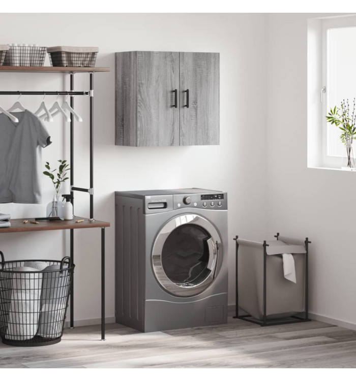 Armoire murale sonoma gris 60x31x60 cm bois d'ingénierie | Mobilier & Déco