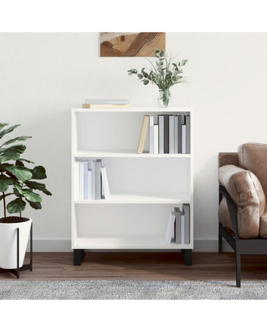 Armoire à étagères blanc 69,5x32,5x90 cm bois d'ingénierie | Mobilier & Déco
