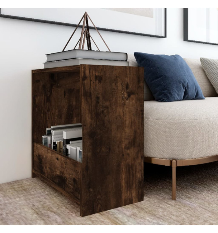 Table d'appoint Chêne fumé 50x26x50 cm Bois d'ingénierie | Mobilier & Déco