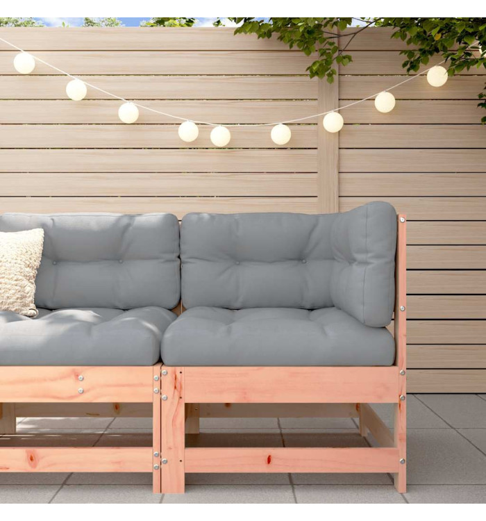Canapé d'angle avec coussins bois massif douglas | Mobilier & Déco