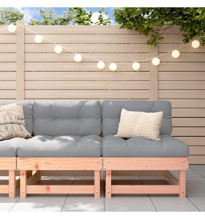 Canapés centraux avec coussins 2 pcs bois massif douglas | Mobilier & Déco